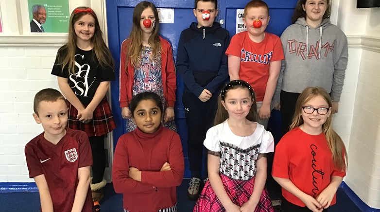 Sacriston Academy Red Nose Day 2021