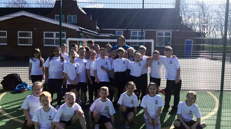 World Class rugby player visits Sacriston