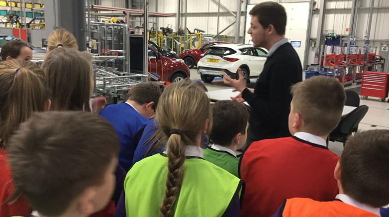 Pupils complete a shift at Nissan! 