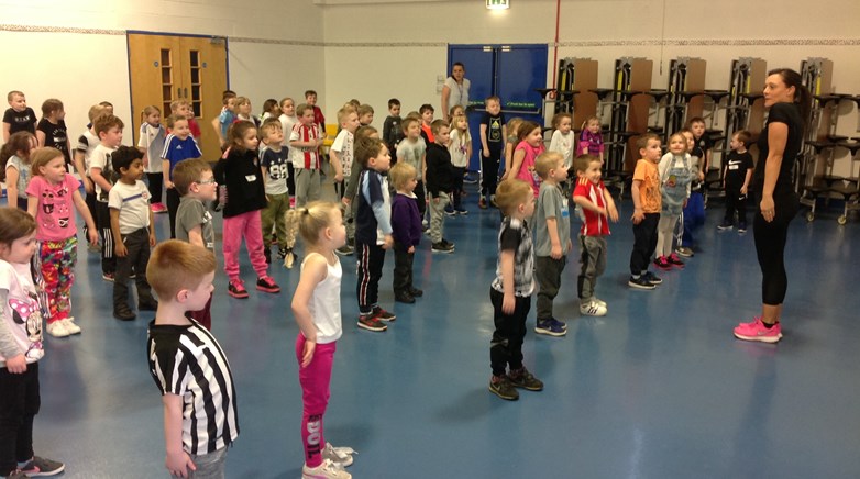 Sacriston get active for Sports Relief
