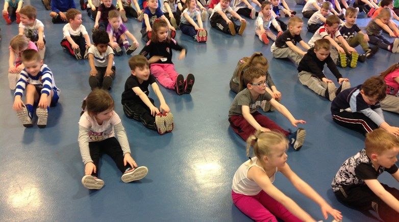 Sacriston get active for Sports Relief