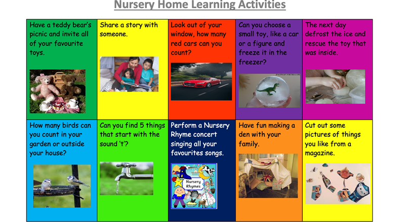 Home learning activities 
