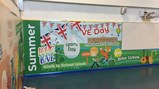 Sacriston Academy hall school wall graphics