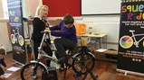 We like to ride our smoothie bike!