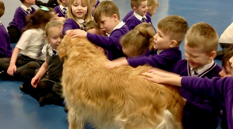 Guide dogs visit Sacriston