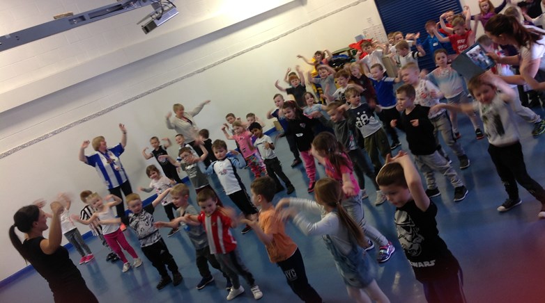 Sacriston get active for Sports Relief