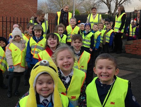 Year 1 jet off to the library!
