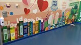 Sacrison Academy hall school wall graphics