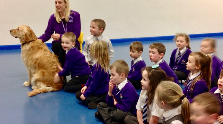 Guide dogs visit Sacriston